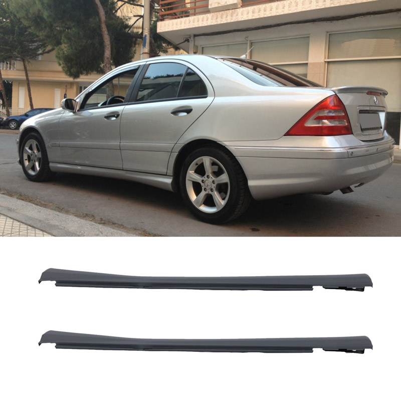Βλησαρούλης Car Center - Πλαινά Μασπιέ Για Mercedes-Benz C-Class W203 00-07 Amg C32 Look Από Abs Πλαστικό 2 Τεμάχια