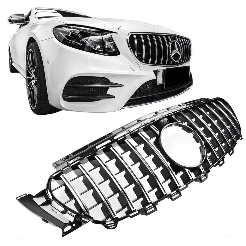 Βλησαρούλης Car Center - Μάσκα Για Mercedes-Benz E-Class W213 16-19 GT Amg Panamericana Look Μαύρο/Χρώμιο 1 Τεμάχιο