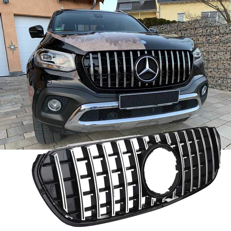 Βλησαρούλης Car Center - Μάσκα Για Mercedes-Benz X-Class W470 18+ GT Amg Panamericana Look Μαύρο/Χρώμιο 1 Τεμάχιο