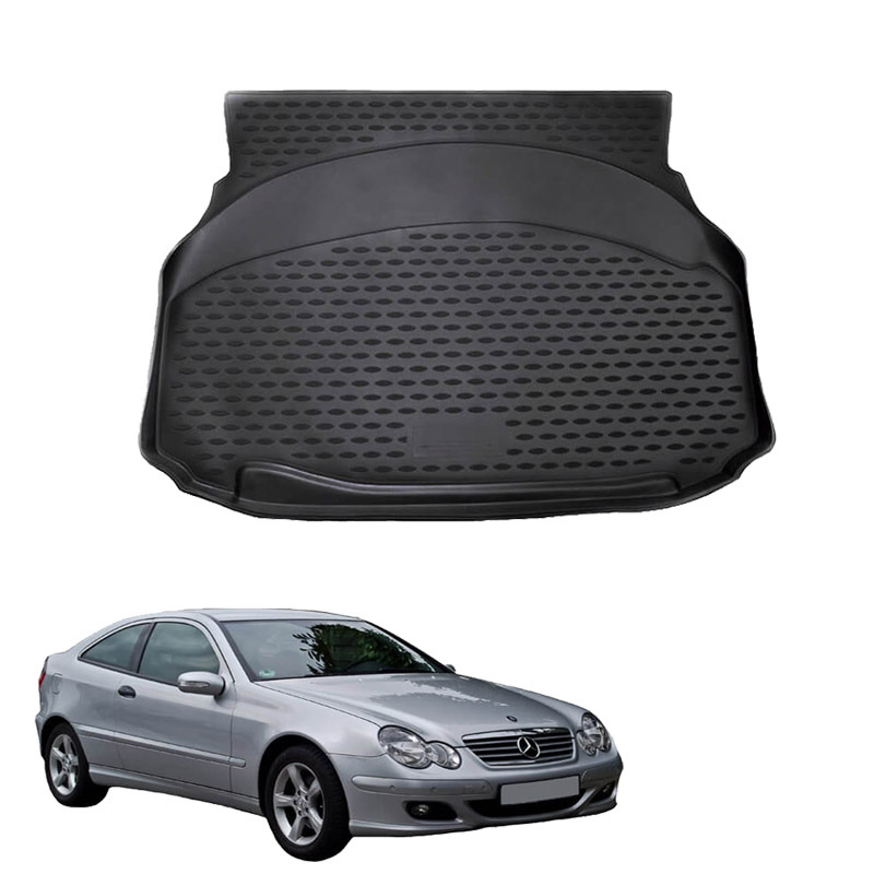 Βλησαρούλης Car Center - Πατάκι Πορτ-Παγκάζ 3D Σκαφάκι Για Mercedes-Benz CL203 Sportscoupe 01-07 Μαύρο Mixplast