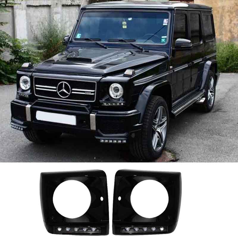 Βλησαρούλης Car Center - Μασκάκια Φαναριών Με DRL Για Mercedes-Benz G-Class W461/W463 90-15 G55/G65 Amg 4 Τεμάχια