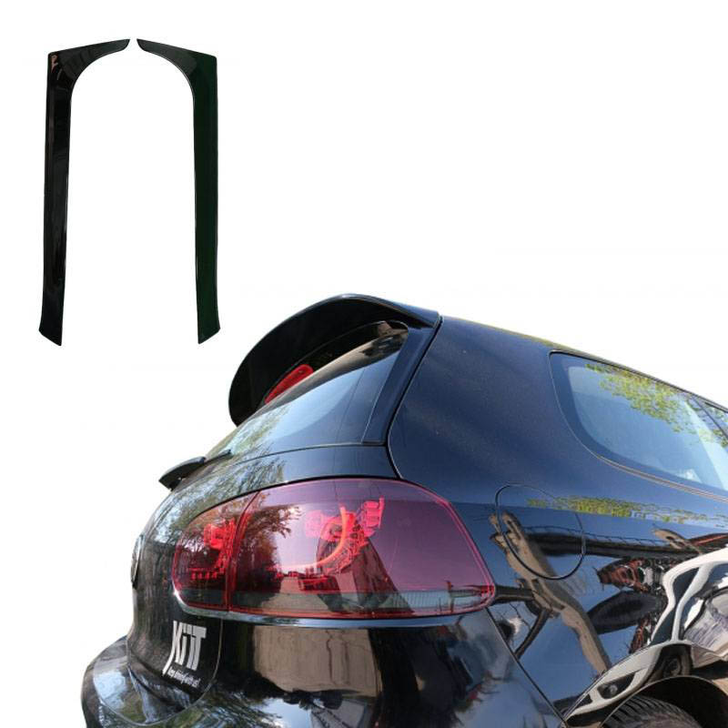 Βλησαρούλης Car Center - Αεροτομές Πρόσθετα Δεξιά Αριστερά Για VW Golf VI (6) 08-12 Piano Black Standard Έκδοση 2 Τεμάχια