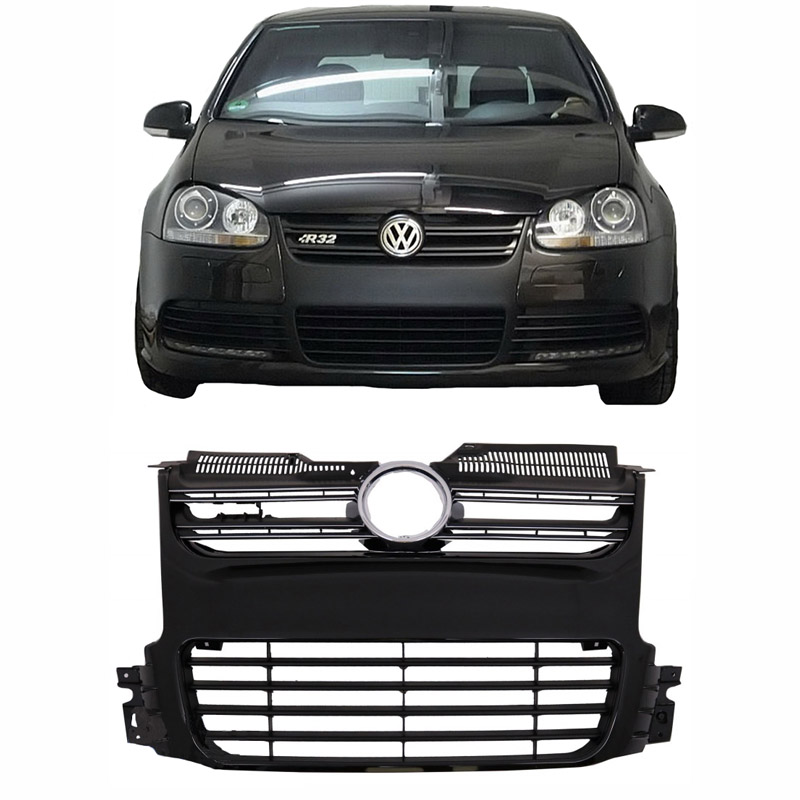 Βλησαρούλης Car Center - Μάσκα Για Vw Golf V (5) 03-08 R32 Look Μαύρο Γυαλιστερό 1 Τεμάχιο