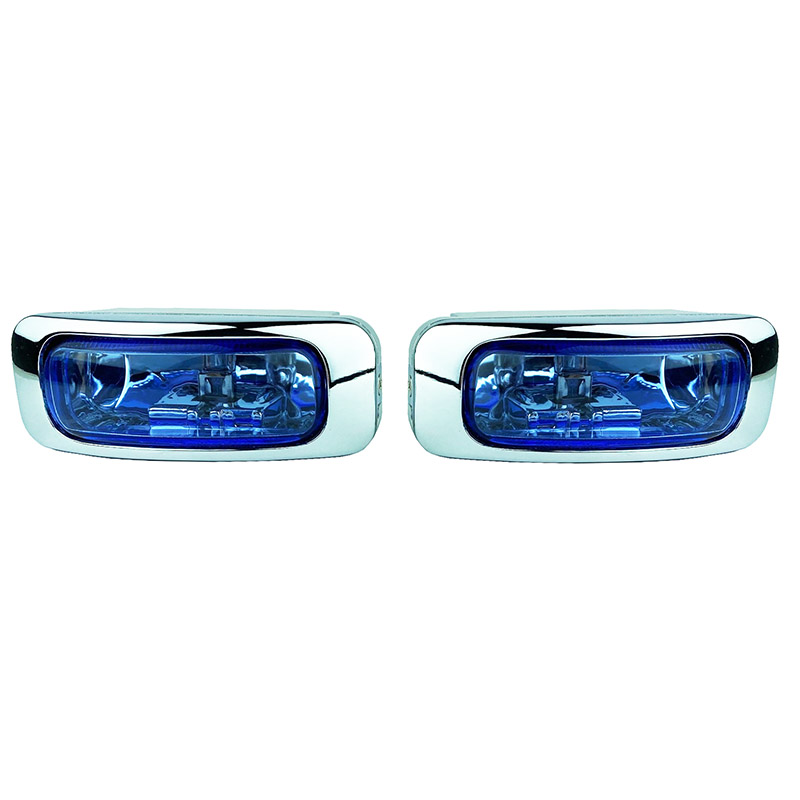 Βλησαρούλης Car Center - Προβολείς Universal 125x46mm H3 12V 55W LA-1100 16031 Μπλε/Χρώμιο 2 Τεμάχια