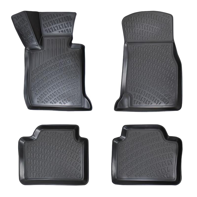 Βλησαρούλης Car Center - Πατάκια Σκαφάκια 3D Από Λάστιχο TPE Για Βmw X1 Ε84 2009-2015 Rizline 4 Τεμάχια Μαύρα