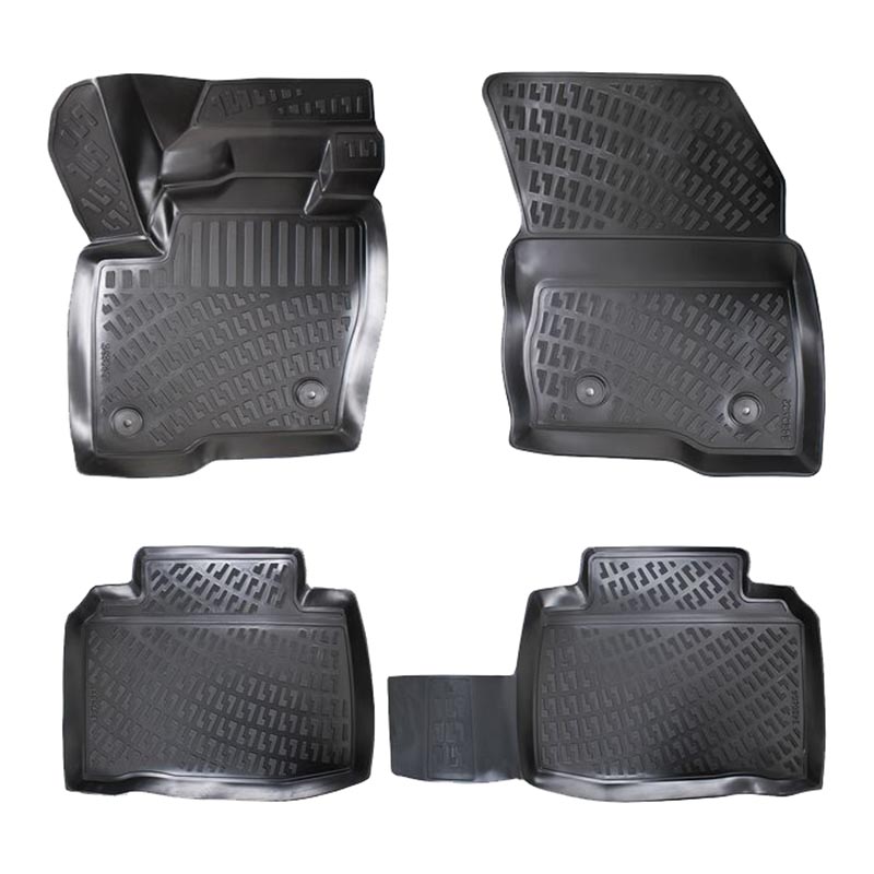 Βλησαρούλης Car Center - Πατάκια Σκαφάκια 3D Από Λάστιχο TPE Για Ford Edge Second Generation 2015- Rizline 4 Τεμάχια Μαύρα