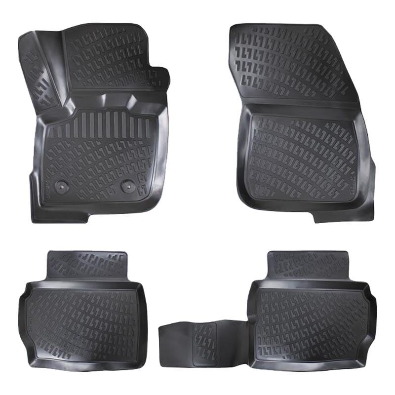 Βλησαρούλης Car Center - Πατάκια Σκαφάκια 3D Από Λάστιχο TPE Για Ford Mondeo MK5 2014- Rizline 4 Τεμάχια Μαύρα