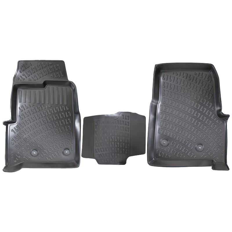 Βλησαρούλης Car Center - Πατάκια Σκαφάκια 3D Από Λάστιχο TPE Για Ford Transit 2013- Rizline 3 Τεμάχια Μαύρα