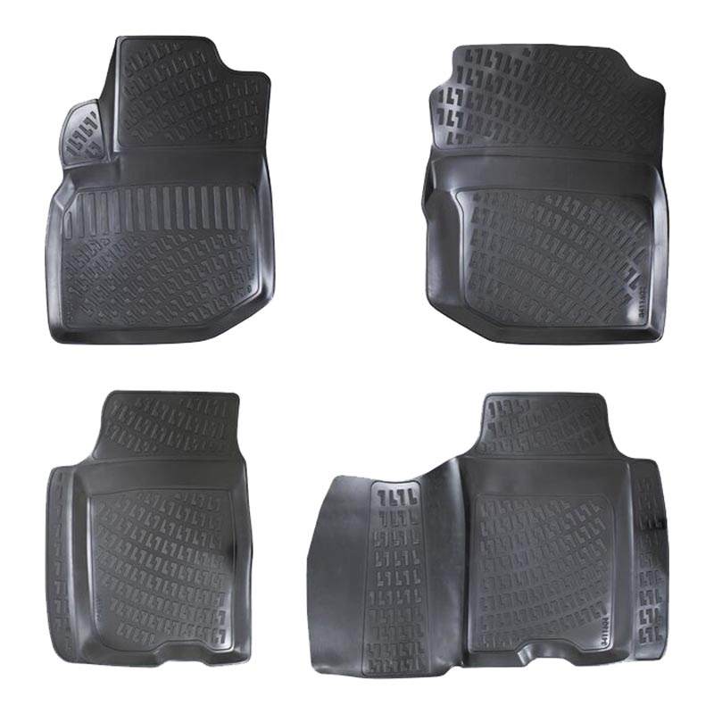 Βλησαρούλης Car Center - Πατάκια Σκαφάκια 3D Από Λάστιχο TPE Για Honda Jazz/ Honda Fit 2007-2014 Rizline 4 Τεμάχια Μαύρα