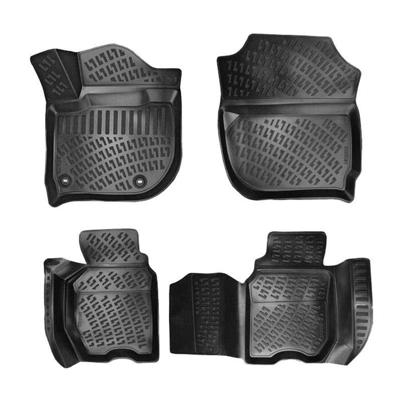 Βλησαρούλης Car Center - Πατάκια Σκαφάκια 3D Από Λάστιχο TPE Για Honda Jazz 2013-2020/ Honda Fit 2013- Rizline 4 Τεμάχια Μαύρα