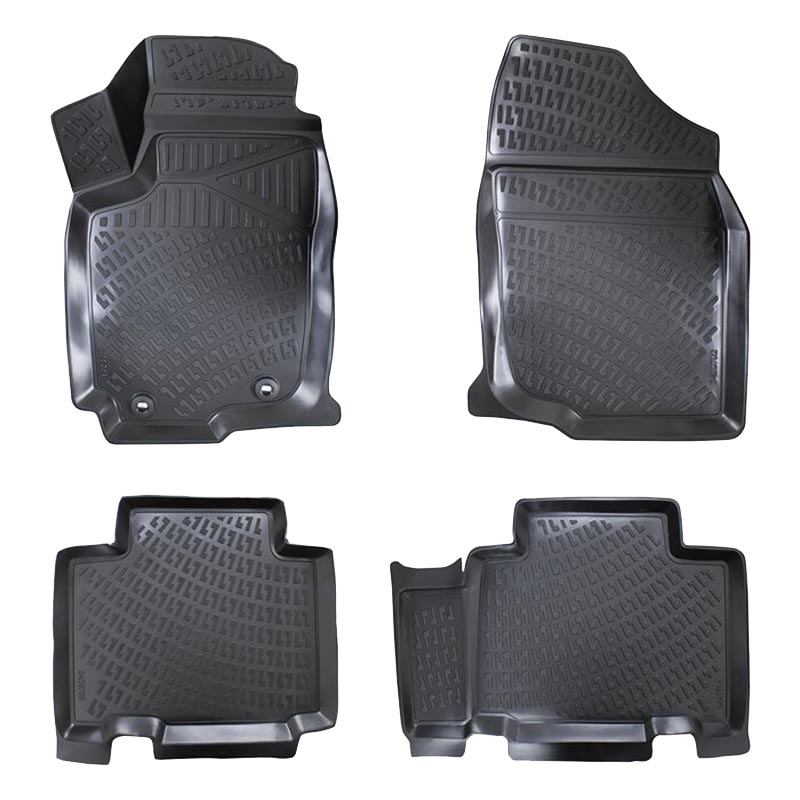 Βλησαρούλης Car Center - Πατάκια Σκαφάκια 3D Από Λάστιχο TPE Για Toyota RΑV 4 ΧΑ40 2012-2018 Rizline 4 Τεμάχια Μαύρα