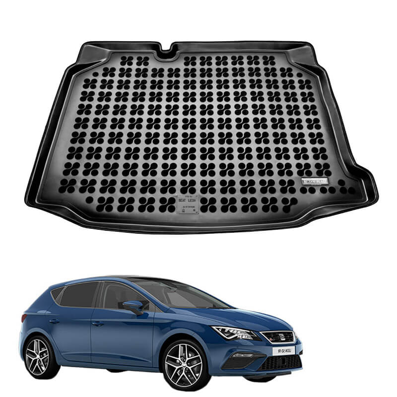 Βλησαρούλης Car Center - Πατάκι Πορτ-Παγκάζ 3D Σκαφάκι Για Seat Leon 5F 13-20 Hatchback Μαύρο 231425 RezawPlast