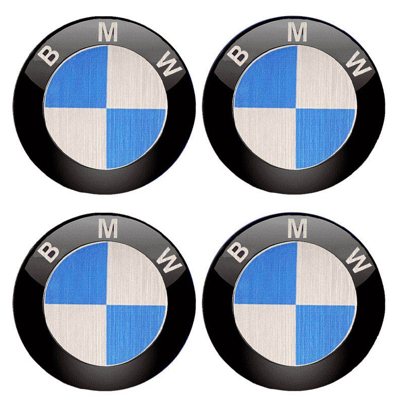 Βλησαρούλης Car Center - Αυτοκόλλητα Κέντρου Ζαντών Bmw Από Σμάλτο 60mm Set 4 Τεμάχια