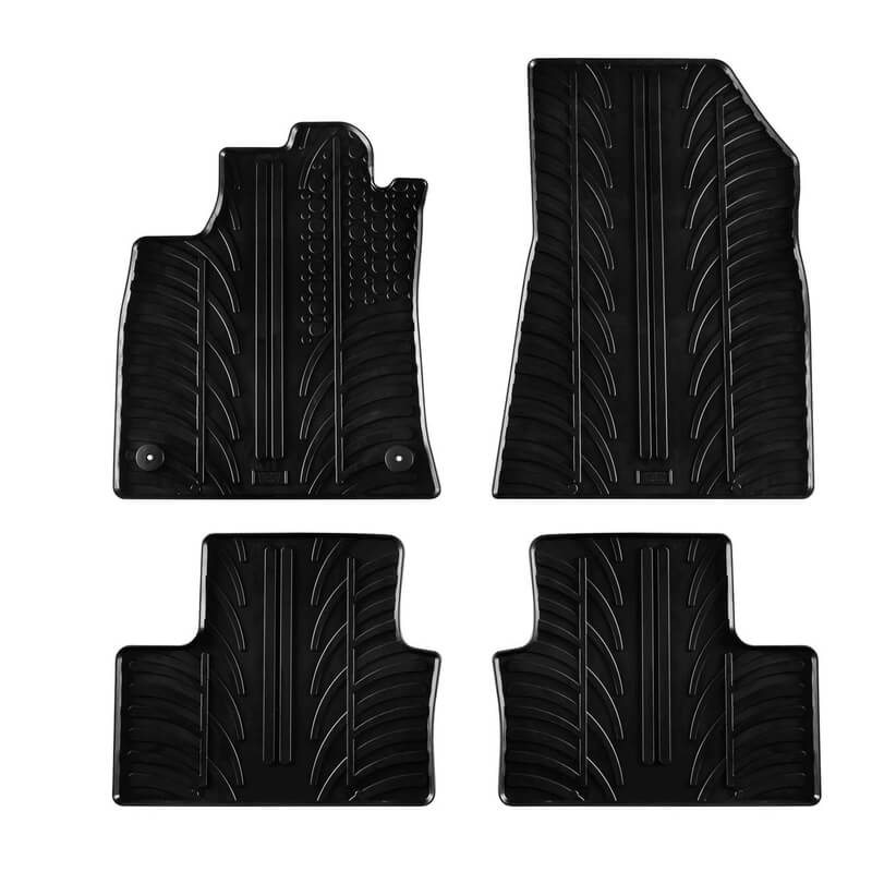 Βλησαρούλης Car Center - Πατάκια Αυτοκινήτου Gledring 0029 Renault Clio V Hatchback 2019- Μαύρο 4 Τεμάχια