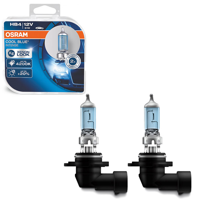 Βλησαρούλης Car Center - Λάμπες Αλογόνου HB4 9006 12V 51w Cool Blue Intense Osram 9006CBI-HCB 2 Τεμάχια