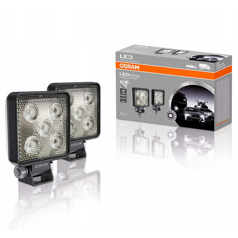 Βλησαρούλης Car Center - Προβολείς Εργασίας Set Osram Cube VX70-WD 5 Led 12 / 24 Volt 24W LEDWL103-WD