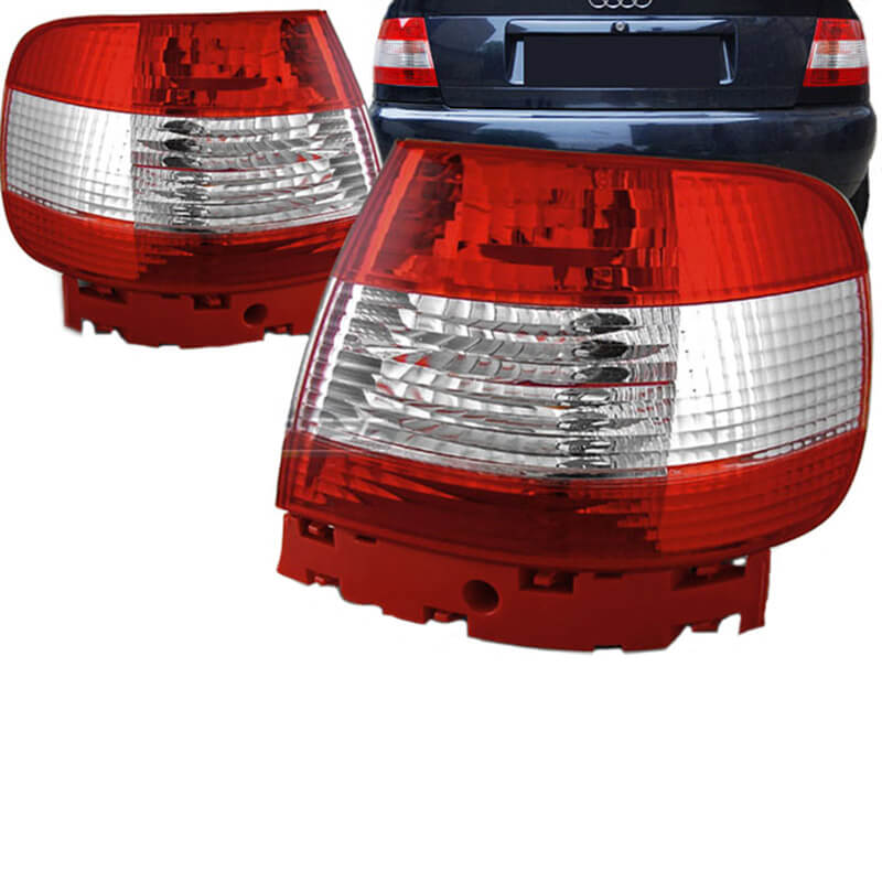 Βλησαρούλης Car Center - Πισινά Φανάρια Set Για Audi A4 B5 94-00 Κόκκινο/Crystal Depo
