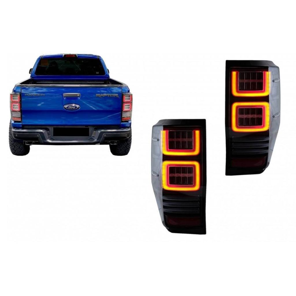 Βλησαρούλης Car Center - Πισινά Φανάρια Set Για Ford Ranger 12-18 Led Bar Dynamic Φιμέ Full Led VLand