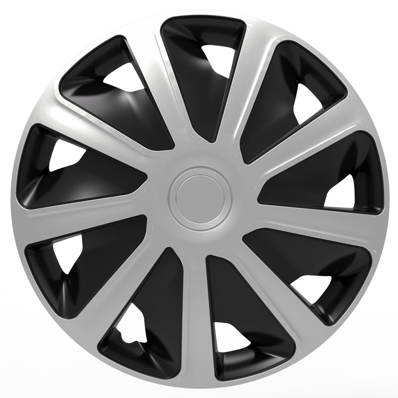Βλησαρούλης Car Center - Τάσια Τροχών Αυτοκινήτου 15" Craft 105117 Ασημί-Μαύρο CBX 4 Τεμάχια