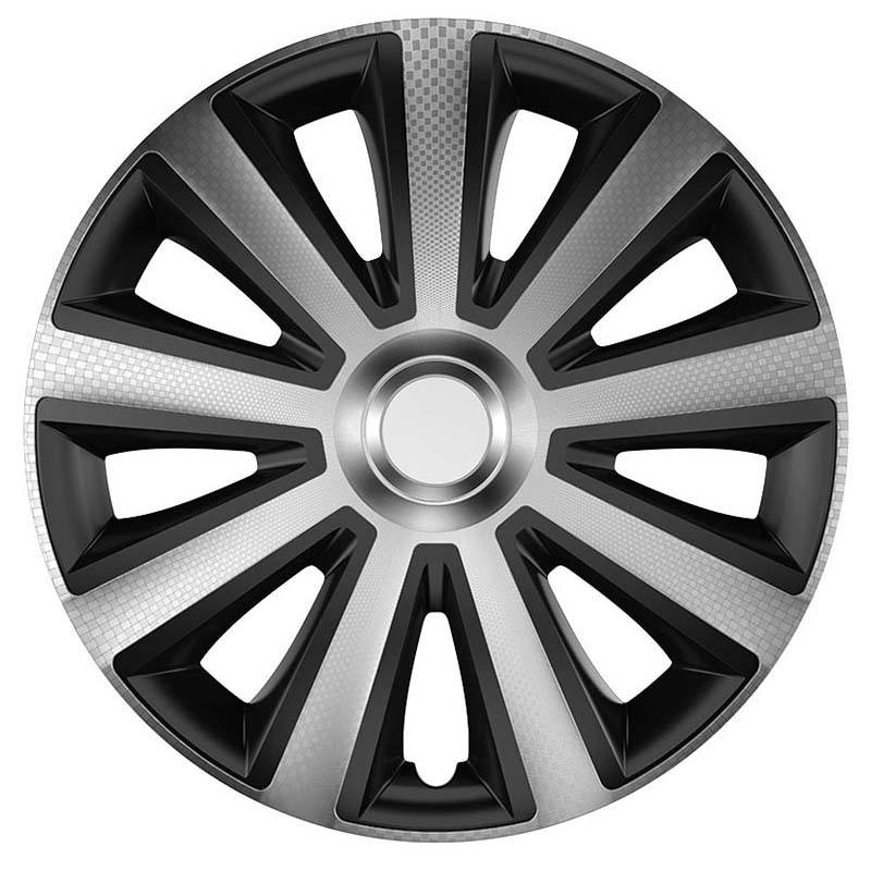 Βλησαρούλης Car Center - Τάσια Τροχών Αυτοκινήτου 16" Aviator 104066 Carbon Ασημί-Mαύρο SB CBX 4 Τεμάχια