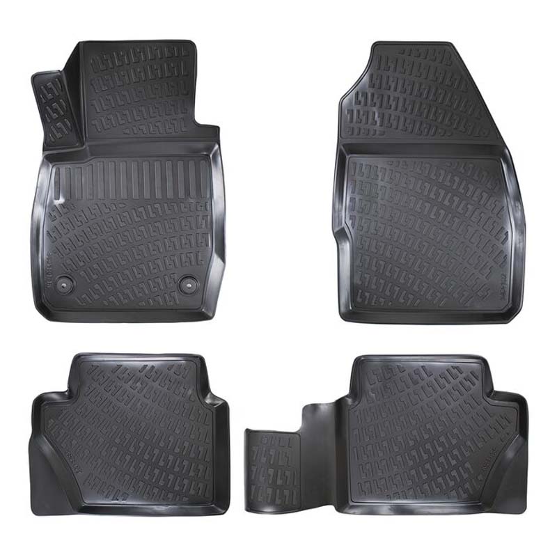 Βλησαρούλης Car Center - Πατάκια Σκαφάκια 3D Από Λάστιχο TPE Για Ford Fiesta 17+ Rizline 4 Τεμάχια Μαύρα