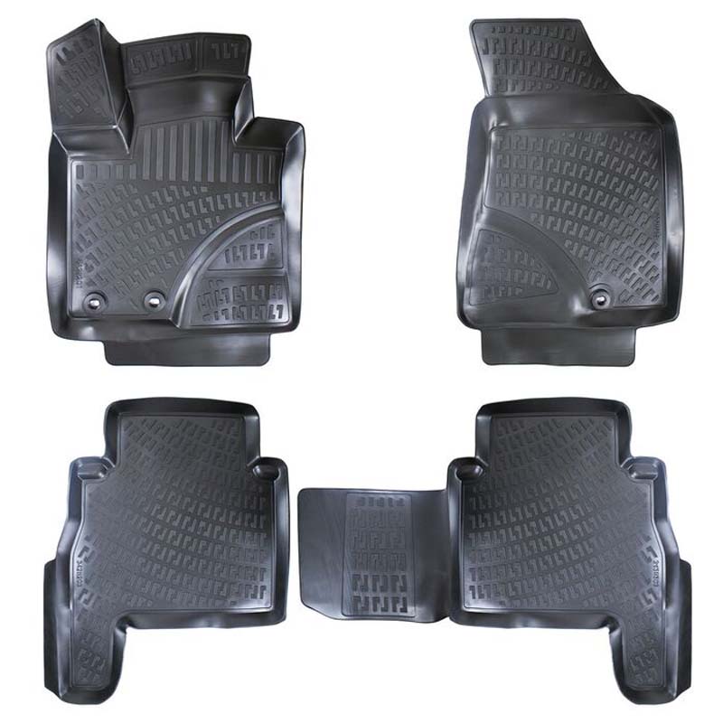 Βλησαρούλης Car Center - Πατάκια Σκαφάκια 3D Από Λάστιχο TPE Για Kia Sorento 09-15 Rizline 4 Τεμάχια Μαύρα