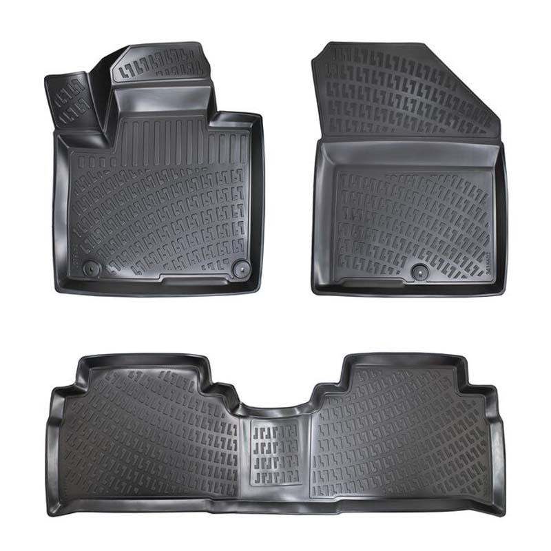 Βλησαρούλης Car Center - Πατάκια Σκαφάκια 3D Από Λάστιχο TPE Για Kia Sorento 15-20 Rizline 4 Τεμάχια Μαύρα