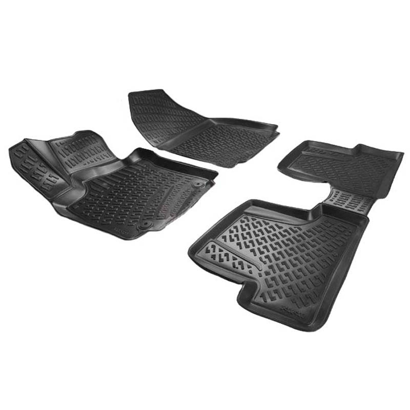 Βλησαρούλης Car Center - Πατάκια Σκαφάκια 3D Από Λάστιχο TPE Για Renault Clio 3 05-12 Rizline 4 Τεμάχια Μαύρα