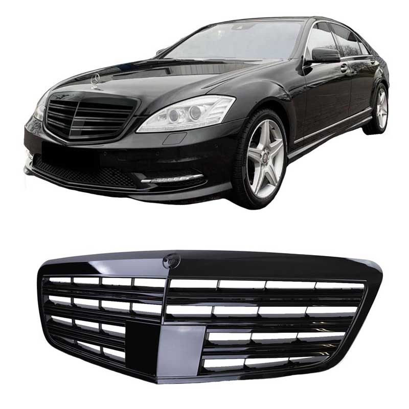 Βλησαρούλης Car Center - Μάσκα Για Mercedes-Benz S-Class W221 09-13 S63 S65 Amg Look Γυαλιστερό Μαύρο 1 Τεμάχιο