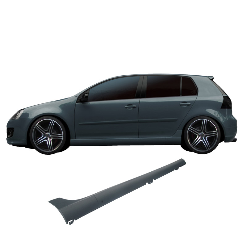 Βλησαρούλης Car Center - Πλαινά Μασπιέ Για VW Golf V (5) 03-08 GTI/R32 Look 2 Τεμάχια Από Abs Πλαστικό Με Πλαστικές Βάσεις