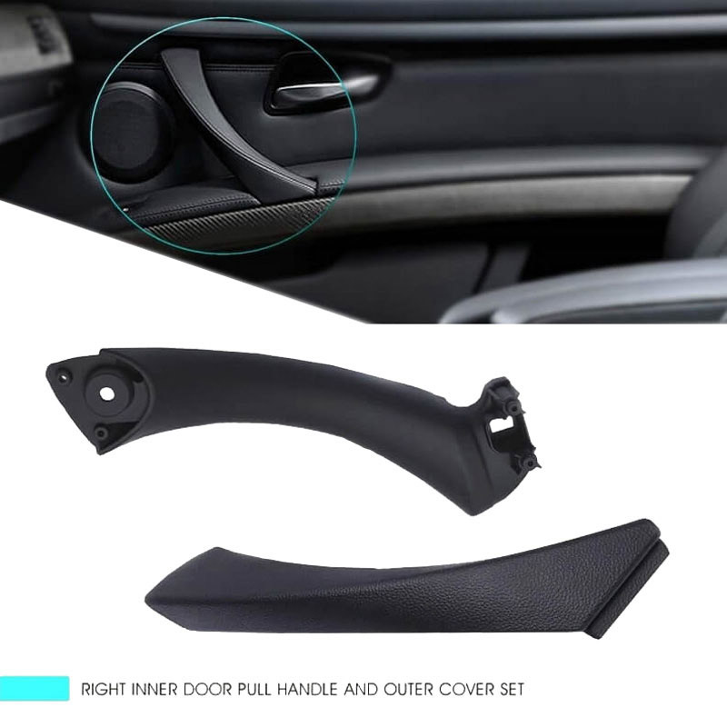 Βλησαρούλης Car Center - Χειρολαβή Πόρτας Εσωτερική Για Bmw 3 E90 05-11 Εμπρός & Πίσω Δεξιά Σετ 2 Τεμαχίων Μαύρο