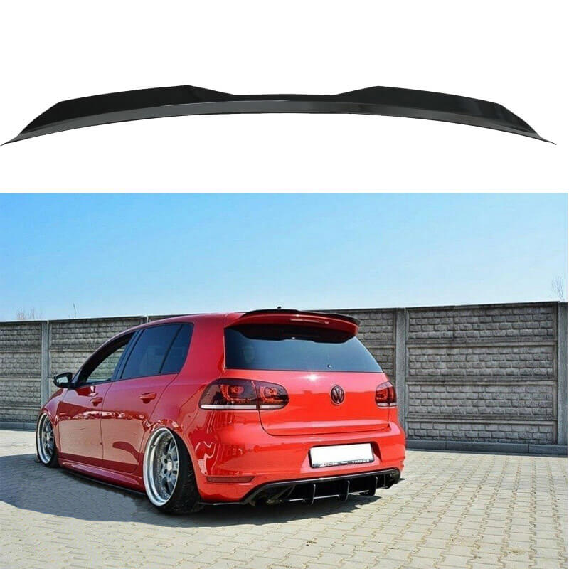 Βλησαρούλης Car Center - Αεροτομή Οροφής Πρόσθετο Για Vw Golf VI (6) 08-12 Για Standard Έκδοση Piano Black Από Abs Πλαστικό
