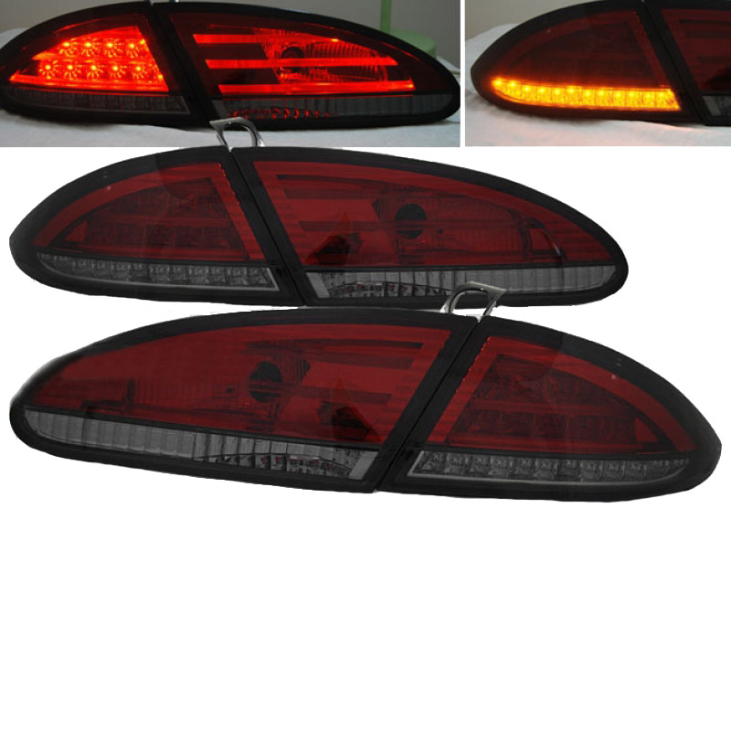 Βλησαρούλης Car Center - Πισινά Φανάρια Set Για Seat Leon 1P 05-09 Led Κόκκινο/Φιμέ Sonar