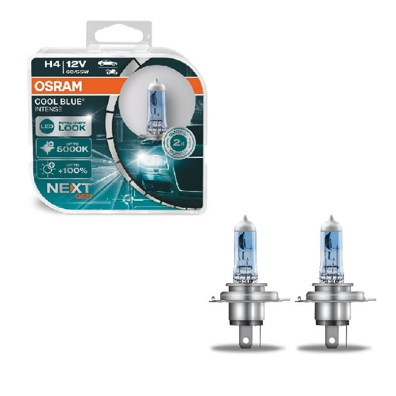 Βλησαρούλης Car Center - Λάμπες Αλογόνου H4 12V 60w/55w Cool Blue Intense Next Generation Osram 64193CBN-HCB2 Τεμάχια