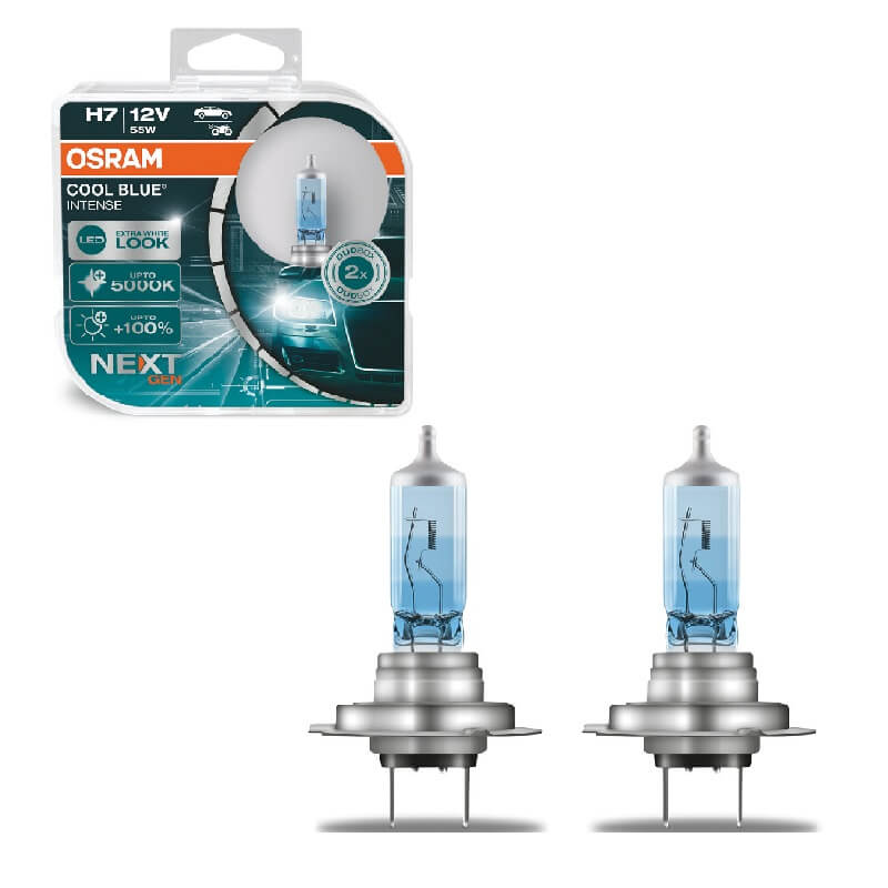 Βλησαρούλης Car Center - Λάμπες Αλογόνου H7 12V 55w Cool Blue Intense Next Generation Osram 64210CBN-HCB 2 Τεμάχια