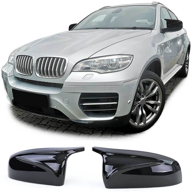 Βλησαρούλης Car Center - Καπάκια Καθρεφτών Για Bmw X5 E70 06-13 / X6 E71 08-13 M4 Look Γυαλιστερό Μαύρο 2 Τεμάχια