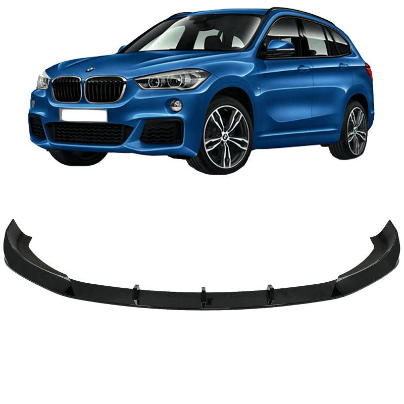 Βλησαρούλης Car Center - Μπροστινό Spoiler Για Bmw X1 F48 15-19 M-Packet Γυαλιστερό Μαύρο 3 Τεμάχια