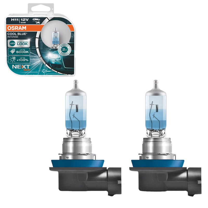 Βλησαρούλης Car Center - Λάμπες Αλογόνου H11 12V 55w Cool Blue Intense Next Generation Osram 64211CBN-HCB 2 Τεμάχια