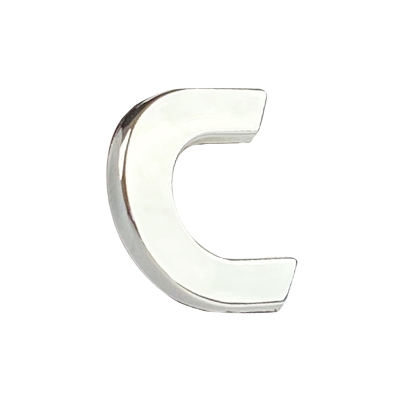 Βλησαρούλης Car Center - Αυτοκόλλητo Γράμμα Χρωμίου 3D &apos;&apos;C&apos;&apos; 2.7cm x 2.5cm 1 Τεμάχιο