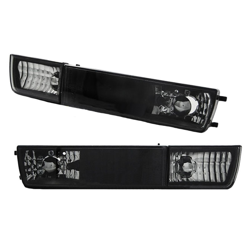 Βλησαρούλης Car Center - Μπροστινά Φλας Για Vw Golf 3 91-98 / Vento 92-98 Χωρίς Προβολάκι Μαύρα 4 Τεμάχια KaTuning