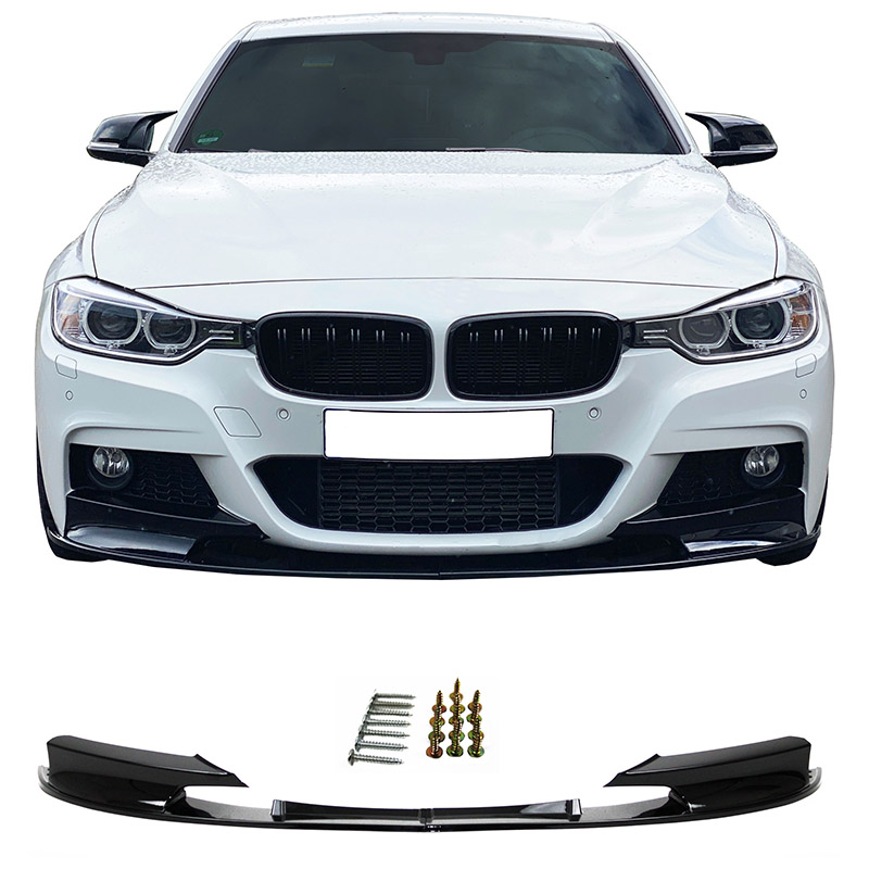 Βλησαρούλης Car Center - Μπροστινό Spoiler Για Bmw 3 F30/F31 11-19 M-Packet Γυαλιστερό Μαύρο M-Performance Look 2 Τεμάχια