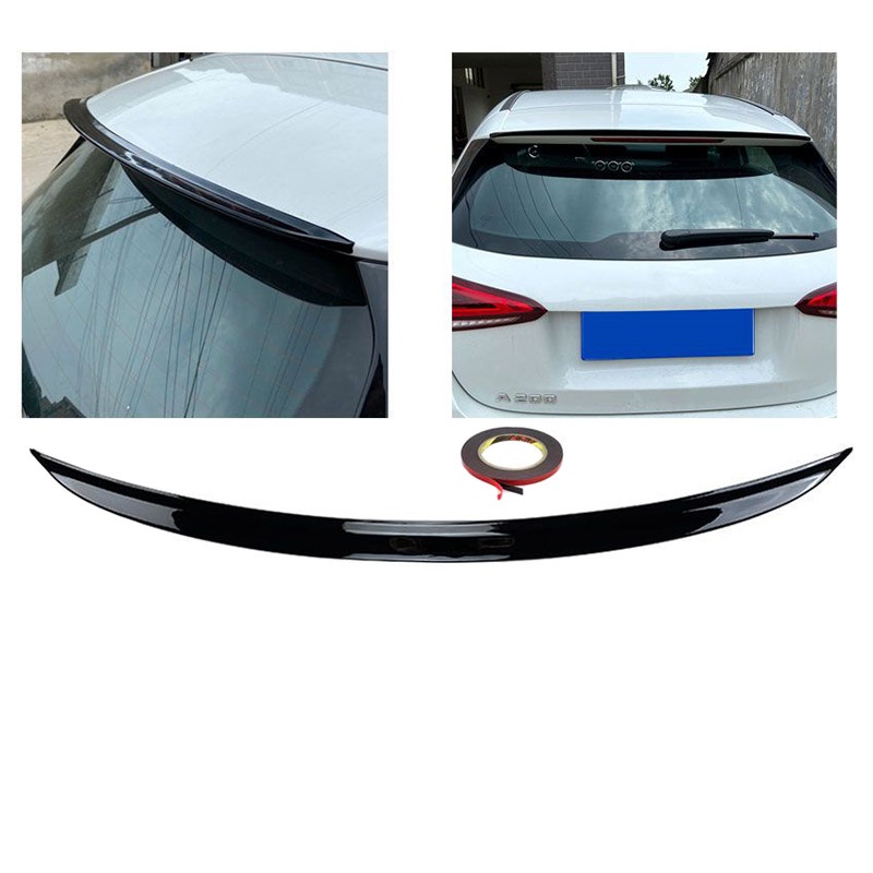 Βλησαρούλης Car Center - Αεροτομή Οροφής Για Mercedes-Benz A-Class W177 18+ 5D Hatchback Γυαλιστερή Μαύρη Από Abs Πλαστικό