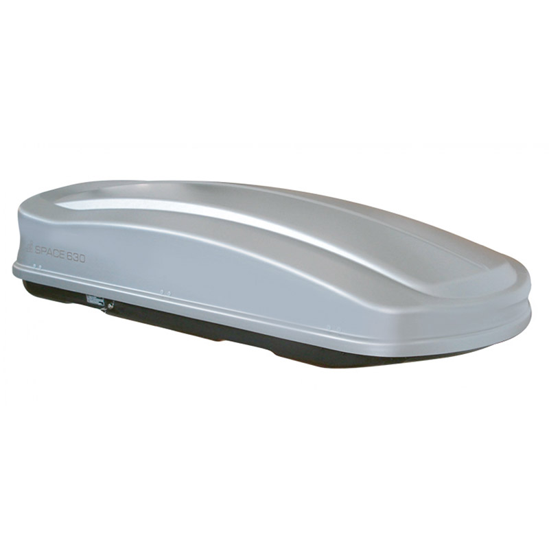 Βλησαρούλης Car Center - Μπαγκαζιέρα Οροφής Space 630L Silver Γυαλιστερή Με Διπλό Άνοιγμα
