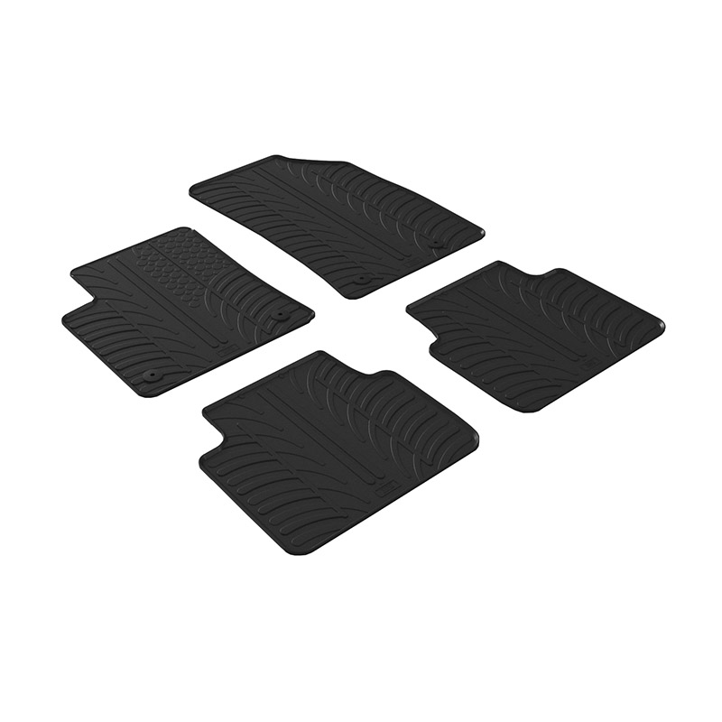 Βλησαρούλης Car Center - Πατάκια Αυτοκινήτου Gledring 0101 Για Opel Crossland SUV Facelift 2021+ Μαύρο 4 Τεμάχια