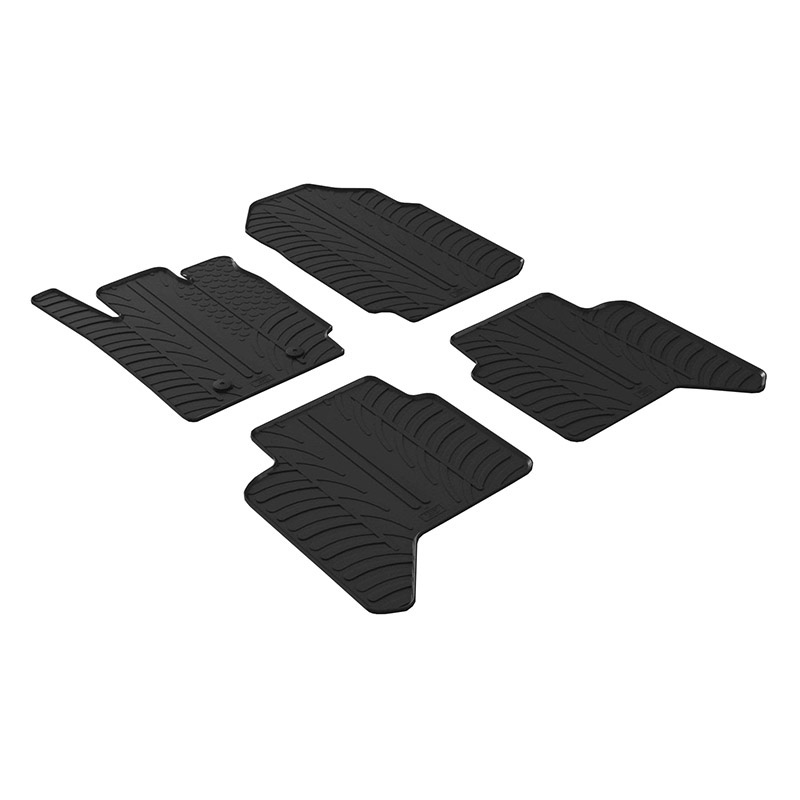 Βλησαρούλης Car Center - Πατάκια Αυτοκινήτου Gledring  0565 Ford Ranger Double Cabin 2013- Μαύρο 4 Τεμάχια