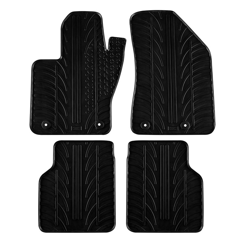 Βλησαρούλης Car Center - Πατάκια Αυτοκινήτου Gledring 0751 Jeep Compass 2017- Μαύρο 4 Τεμάχια