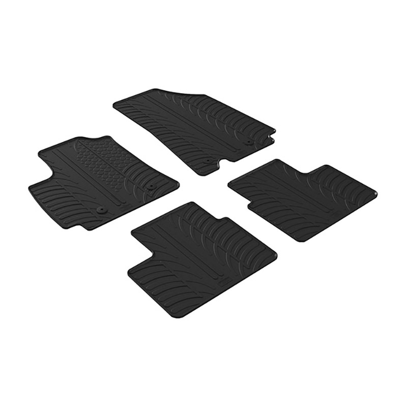 Βλησαρούλης Car Center - Πατάκια Αυτοκινήτου Gledring 0023 Renault Megane Conquest Electric SUV 2020- Μαύρο 4 Τεμάχια
