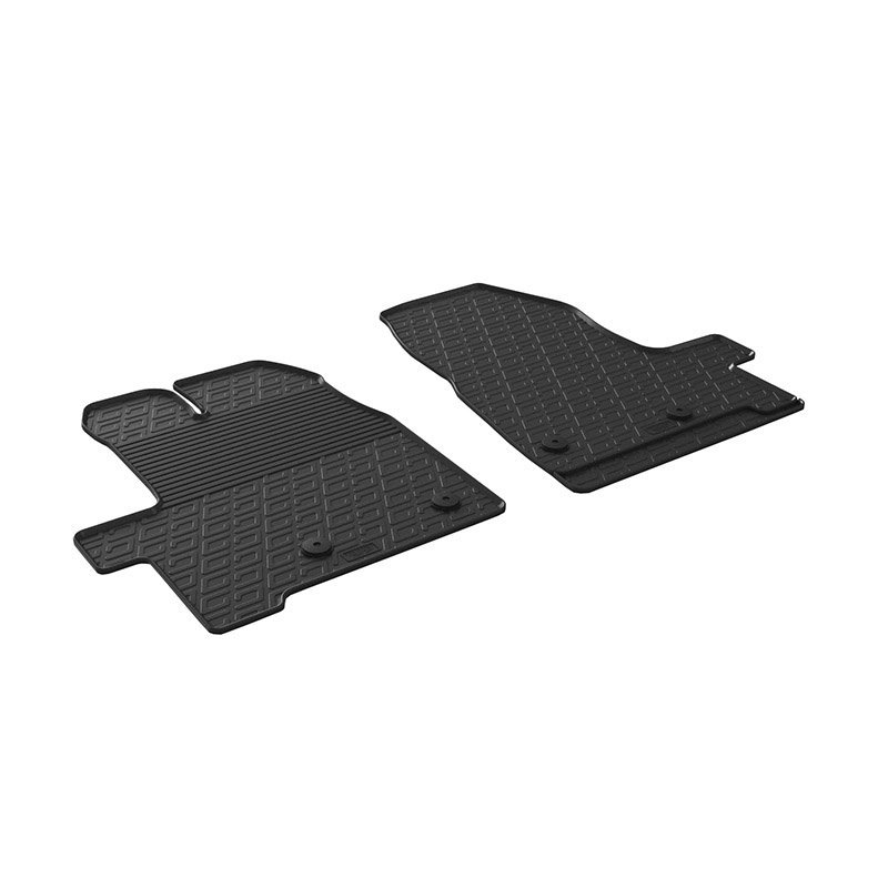 Βλησαρούλης Car Center - Πατάκια Αυτοκινήτου Gledring 0895 Ford Transit Custom Furgon / Kombi Furgon / Kombi Facelift Χειροκίνητο 2018- Μαύρο 2 Τεμάχια