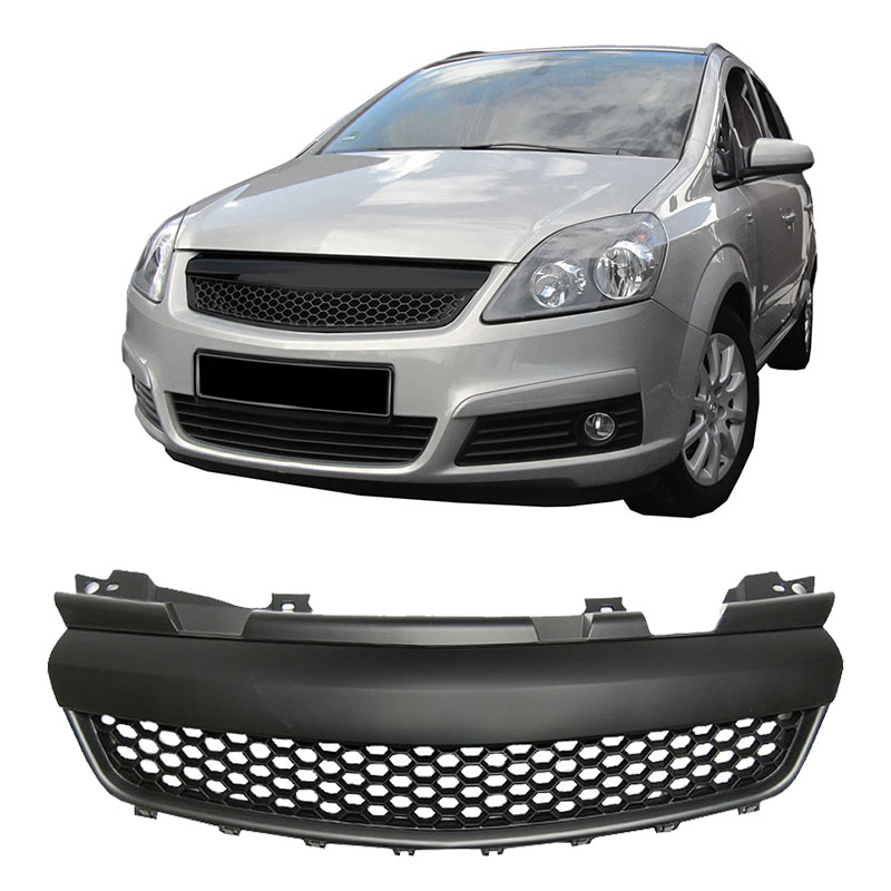 Βλησαρούλης Car Center - Μάσκα Για Opel Zafira B 05-08 Κυψελωτή Χωρίς Σήμα Μαύρη Ματ 1 Τεμάχιο