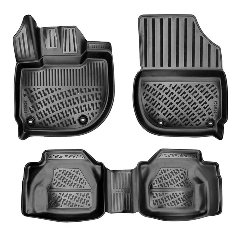 Βλησαρούλης Car Center - Πατάκια Σκαφάκια 3D Από Λάστιχο TPE Για Honda Jazz 2020+/ Honda Fit 2020+ Rizline 4 Τεμάχια Μαύρα